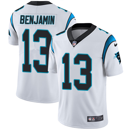 Nike Panthers #13 Kelvin Benjamin White Men's Stitched NFL Vapor Untouchable Limited Jersey - Click Image to Close
